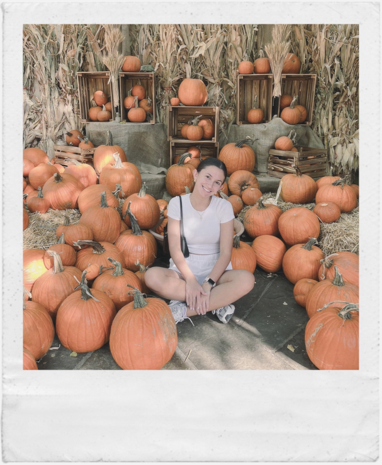 Natasha at the pumpkin patch